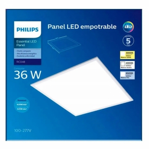 LUMINARIA PANEL LED 36W 6500K 100-277V IP20 PHILIPS