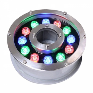 LAMPARA DE FUENTE ANILLO LED RGB 12X1W LYNALED