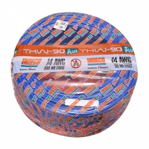 CABLE THW-90+ 14AWG, 750V, INDECO